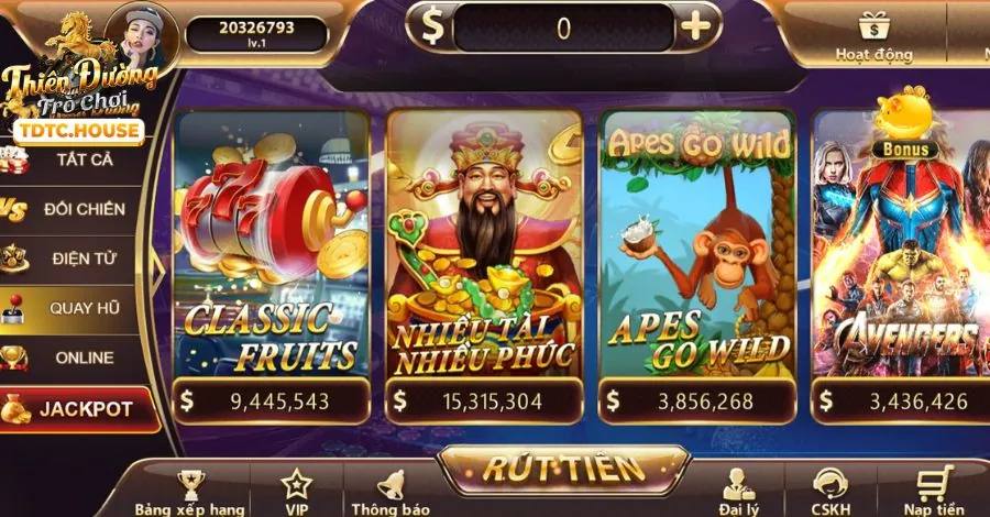 Slot game và nổ hũ u888 live